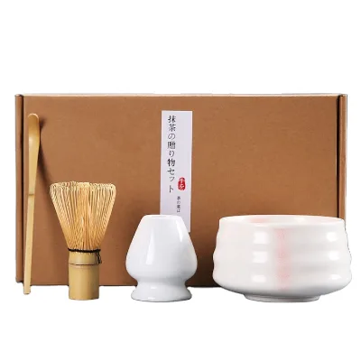 Factory Custom Bamboo Matcha Whisk with Box Traditional Japanese Matcha Set