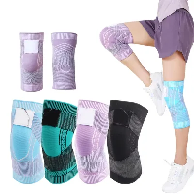 Sport Knee Pads Men Women Pressurized Elastic Fitness Basketball Volleyball Brace Kneepad Support Equipment Knee Protection