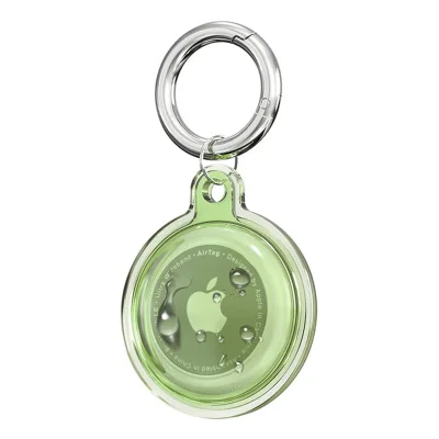 Hot Sale for Air Tag Transparent Locator Case Anti Loss Tpu Case Keychain