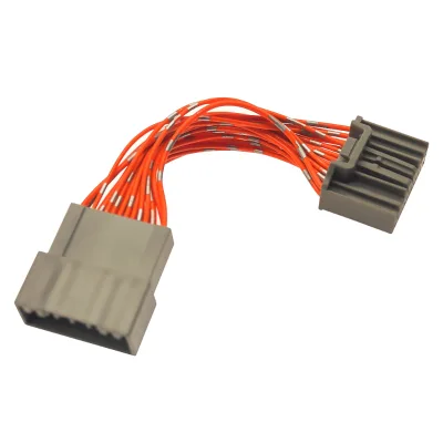 Car Stereo 24pin Male to Female Plug Wire Harness Adapter for Honda Crider Audio Wiring Connector Double Head Wire Harness