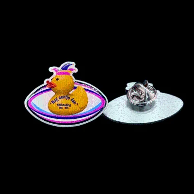 Wholesale Magnetic Print Pins Fashion Badges for Retail Store Merchandising