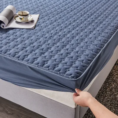 Full Qulted Mattress Cover for Kids Mom Bedsheet Factory Custom Logo Cotton Infant Mattress Protector Bed Cover