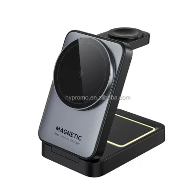 High Quality 15W USB Type-C QI2 Fast Wireless Charger Smart Multifunctional Aluminium Alloy Phone Watch Earphone Durable PC