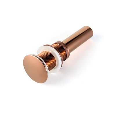 Modern Rose Gold Bathroom Drain Stainless Steel Waste Pop-up Drains