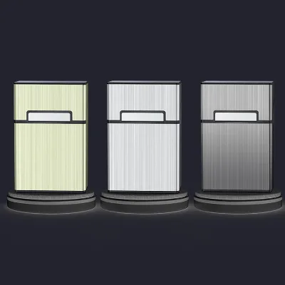 Portable Custom Logo Plastic 20-Piece Rectangular Waterproof Cigarette Case Magnetic Closure Protective Covers Smoking