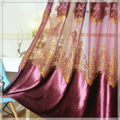 Embroidery Design Curtains for Sale