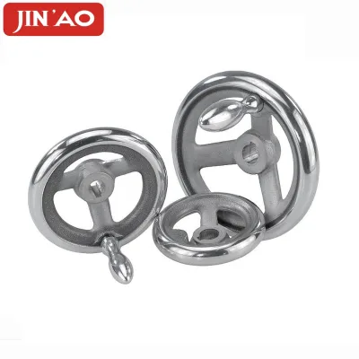 Stainless Steel CNC Machine Tool Handwheel Polished Compact Design Solid Style for CNC Machine