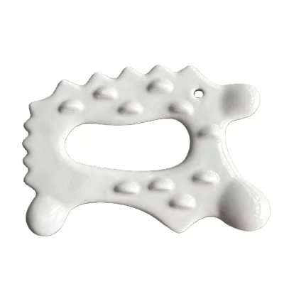 Japan Massage New Style Ceramic Material White Hedgehog Shape Ceramic Massager for Face Massage