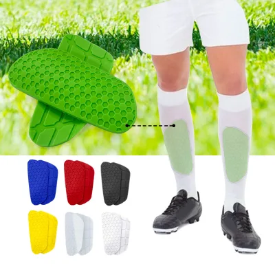 Silicone Youth Soccer Shin Guards Leg Protection Impact Resistant Silicone Hard Shell Football Shin Pads Training Sports