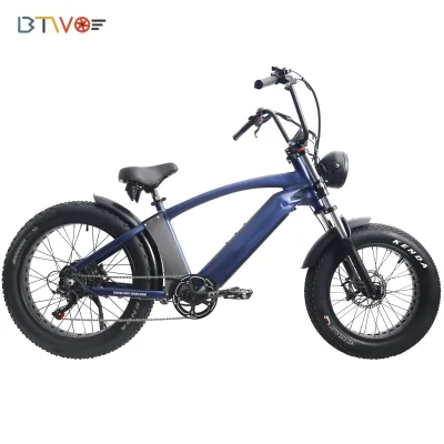 Wholesale Hydraulic Disc Brake Dual Crown Suspension Fork Strong Electric Chopper Bike E Fatbike Bicycle for Snowing Ridding