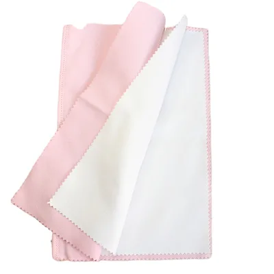 Custom Logo Printed Four-Layer Microfiber Jewelry Cleaning Cloth Double-Layered for Polishing & Cleaning
