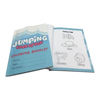 Custom Children Coloring Book Printed Paperback Book Offset Paper Black Color Print Coloring Book