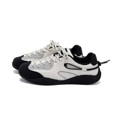 Gorpcore Men's Walking Sneakers Fashion Synthetic Leather Mesh Casual Shoes Lace-up Outdoor Walking Shoes PVC Outsole