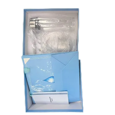 Two in One New Design Colorful Lights Cup Base Filter Glass Portable Hydrogen Rich Health Cup Hydrogen Rich Filter Cup