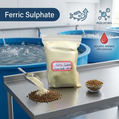 Feed Grade Iron Supplement Additive Fe2(SO4)3 Ferric Sulfate Ferric Sulphate for Aquafeed to Treat Iron-deficiency Anemia