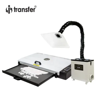 60cm DTF Film Oven A2 A3+ Direct to Film Curing Dryer for DTF Printer Hot Melt Powder Baking Machine White Textile Ink Manual