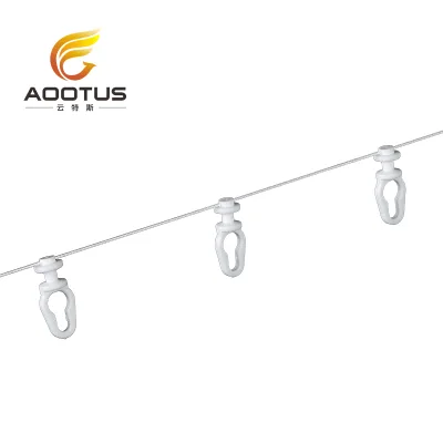 Factory Wholesale Modern Sample Curtain Runner White Curtain Ripple Fold Plastic Runner For Window