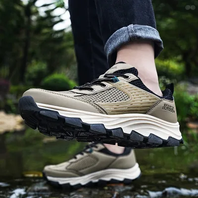 New Trend Men Breathable Running Sneakers Fashion Hiking Shoes for Men's Casual Jogging Shoes