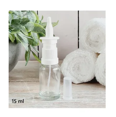 Custom glass nasal spray bottles pink nasal spray bottle 3ml 5ml 15ml 10ml nasal spray bottle