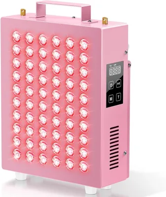 Red Light Therapy Stand with Shelf LED Lamp-Home & Office Use Portable Aluminum Device for Face Leg Knee Back