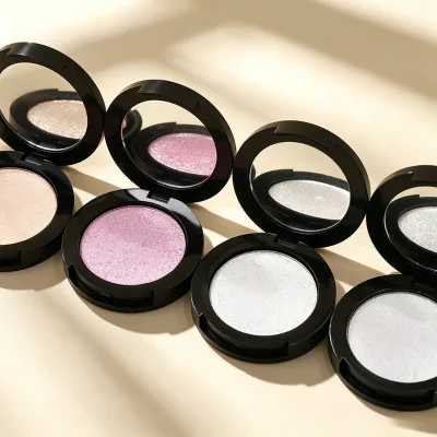 Face Makeup Shimmer Highlighter 5 Colors Face Body Glow Highlighter Pressed Powder Makeup Custom Logo Diamond Highlighter
