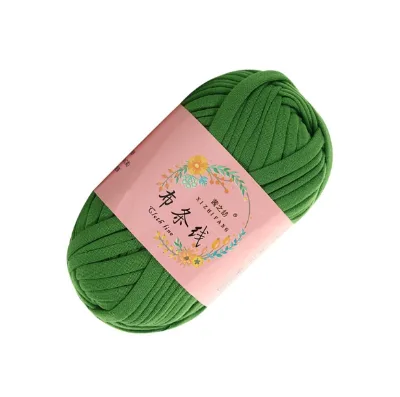 100g Ball Super Soft High Tenacity Dyed Hand Knitting Crochet Handbags 100% Polyester T-Shirt Yarn