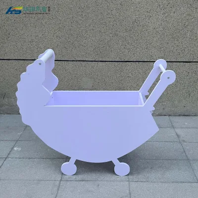 Hot Sale Modern Style Dessert Cart Wedding Decoration Flower and Candy Cart