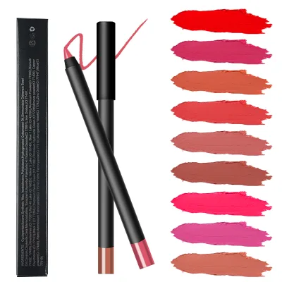 High Quality Vegan Waterproof Crayon Lipliner Smooth Texture Wholesale From China Factory Private Label Makeup Pencil for Lips