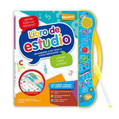 Children Intelligent Toys Early Education Learning Sound Board Book Spanish English Bilingual Talking Audio Book