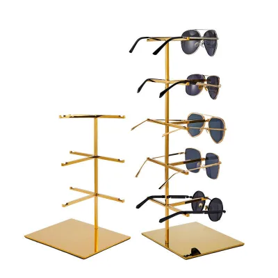 In Stock Shiny Optical Glasses Sunglasses Display Stand Holder Rack for Eyewear Showroom