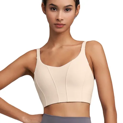 All-In-One Women's Sexy Sportswear High-Strength Fixed Cup Sports Bra Shockproof Fitness Running Suspender Bra Plus Size Size