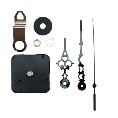Factory Wholesale Price One Second Quartz Clockwork HR1688 Clock Mechanism Square Art Deco Design with Metal Needle Iron Hook
