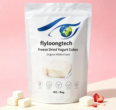 Factory Original Flavor Freeze Dried Yogurt Cubes Bulk Supply Healthy Crispy FD Yogurt Snack OEM Private Label Available