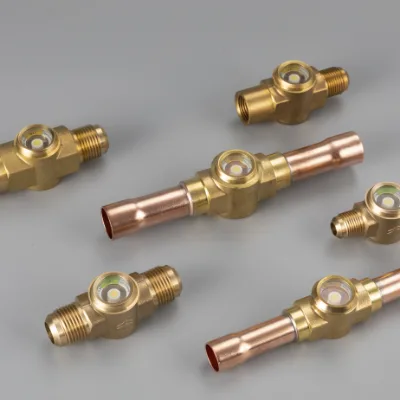 HONGSEN Brass Fitting Sight Glass SGN 3/8ODF 3/8SAE Connection SGN-3/8