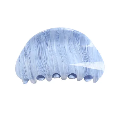 Elegant Large Cellulose Acetate Korean Shark Circular Hair Claw Clips New Color Changing for Daily Use