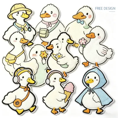 Nicime 12pcs Golf Master Iron-On Polyester Sport Themed Embroidered Applique Cute Funny Patches for Clothes Hats Bags Jeans