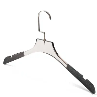 Plastic Hangers Premium Non Slip Flocked Shoulders Space Saving Flat Head Durable Coat Suit Shirt Dress Garment Clothes Hanger