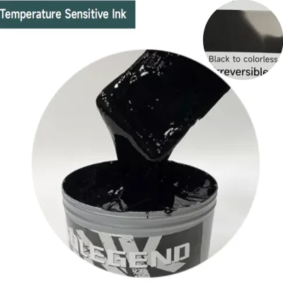Black to Colorless Temperature Sensitive Offset Ink | Heat Reactive Ink for Security Printing, Paper, and Anti-Counterfeit Use
