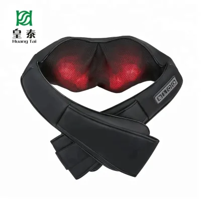 Ce Certified Portable Intelligent Infrared Heated Fingerpress Shoulder Neck Back Soothing Fatigue Body Massage Cape