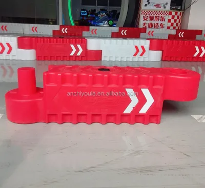 Electric Plastic Water-Filled Go Kart Track Racing Barrier with 200kg Load Capacity and 35km/h Max Speed for Outdoor Use