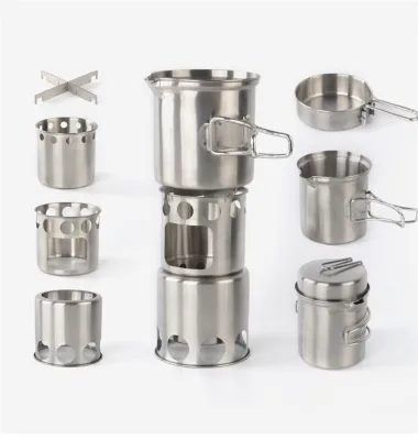 Hot Portable Firewood Stove, Waterproof Camp Foldable Picnic Mini BBQ Fire Outdoor Camping Smokeless Wood Burning Pot Pan Stove