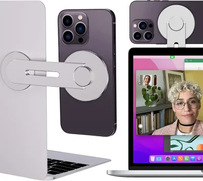 Magnetic Continuity Camera Car Mount Laptop Extension Foldable Cell Phone Holder for Phone MACBOOK