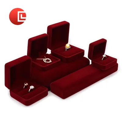 Luxury Velvet Jewelry Storage Box, Engagement Ring Box, Universal Gift Case for Necklaces, Bangles, Bracelets & Pendants