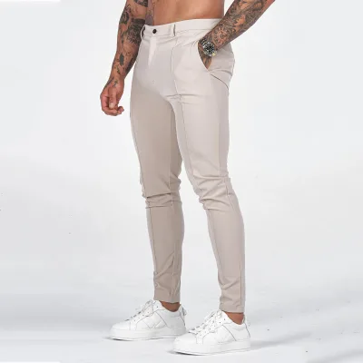 MCP011  Men's Casual Pants Men's Outdoor Slim Fit Stretch Trousers Straight Sports Pants Business Suit Trousers