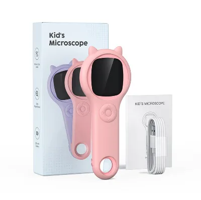 Kids Digital Microscope 2-million Pixels Can Macro Photography Science Experiment Set Toys Elementary School Microscope Toys
