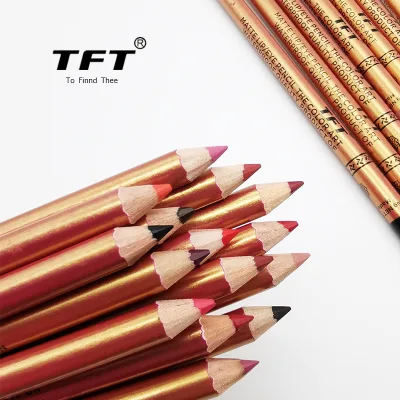 New Wholesale Popular Product Long Lasting Waterproof Eyebrow Eyeliner Lipliner Pencil 15 Colors for Choice