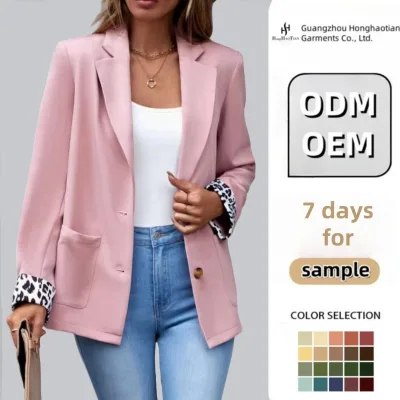 Custom Business Casual Long Sleeves Work Professional Dressy Jackets With Pocket Office Blazers for Women