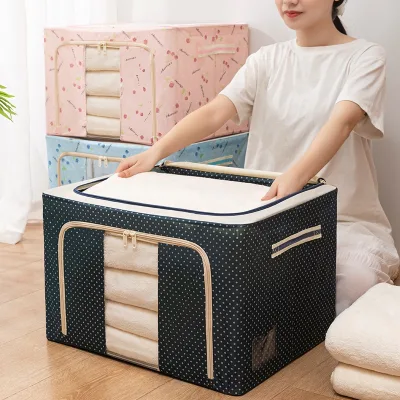 Collapsible Fabric Storage Box Home Storages Large Capacity 3 Pack Clothes Storage Bag Wardrobe Organizers Cosas Para El Hogar