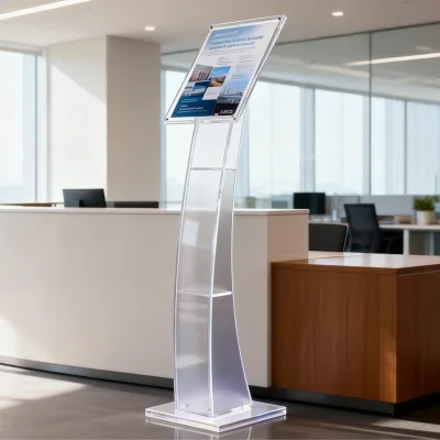 Floor-standing Acrylic Display Rack for 4S Store Hotel Lobby Vertical Advertising Board Car Model