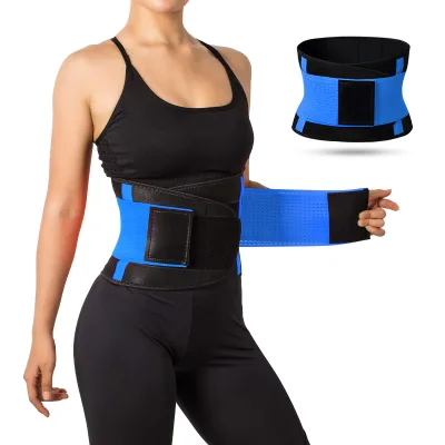 Hot Selling Neoprene & Rubber Waist Trainer Trimmer Belt with Protection for Slimming/Fitness/After Delivery